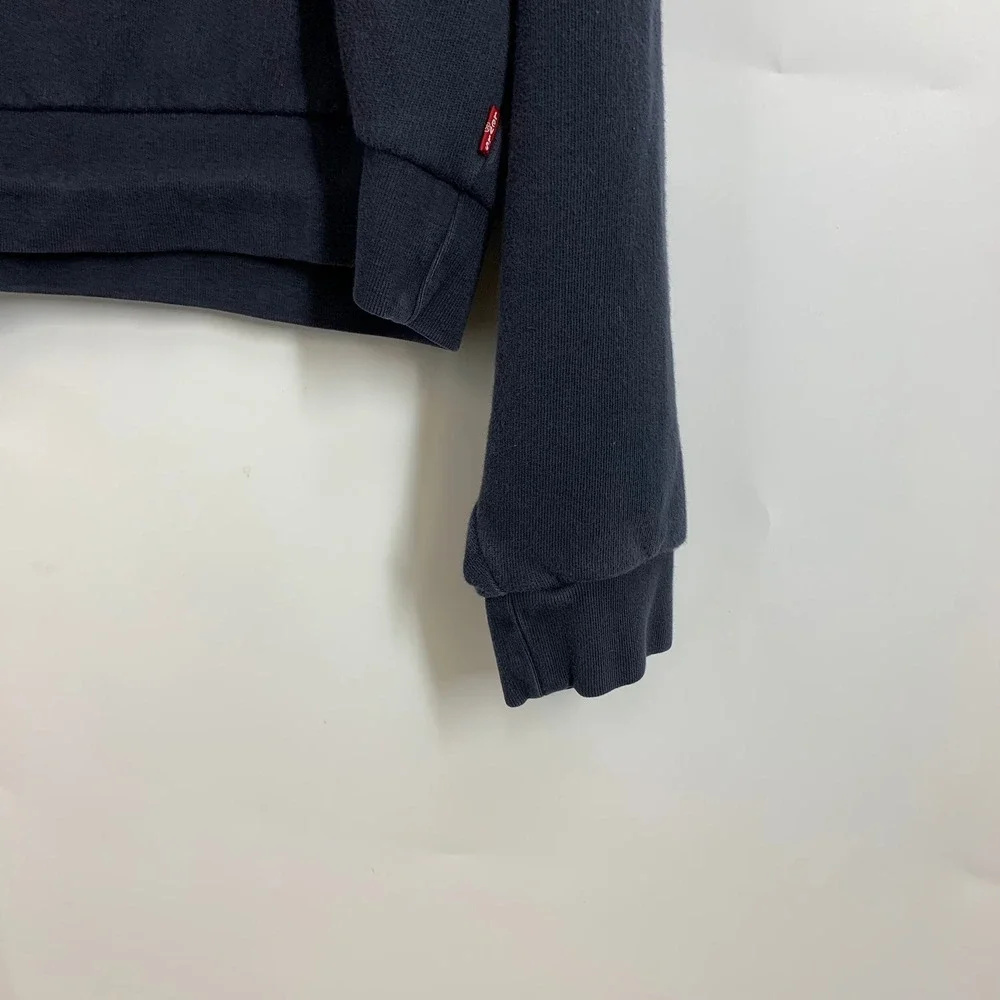 Levis Women's Black Crewneck‎ Sweatshirt All Good Graphic Size M - Picture 5 of 14